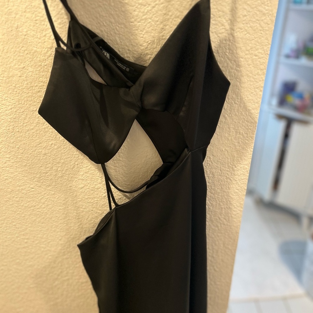 Zara Black Midi Dress